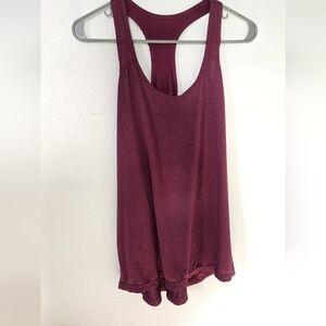 Xersion purple racer back tank size Large